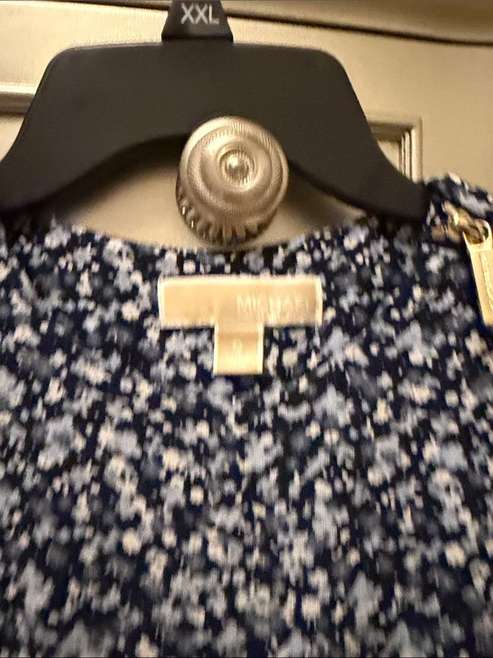 Michael Kors Navy and White Floral Jumpsuit